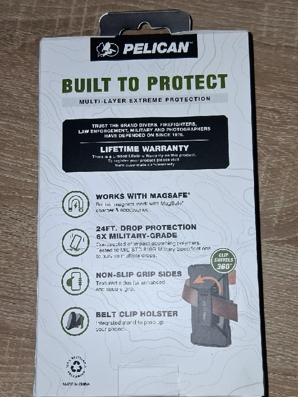 Pelican Voyager Magnetic Belt Clip Holster – Black